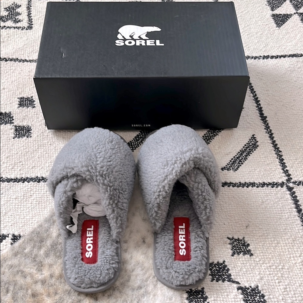 Sorel Gray Women's Slippers